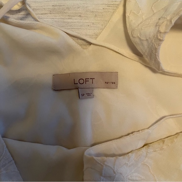 Loft White Embroidered Tank - Picture 4 of 5